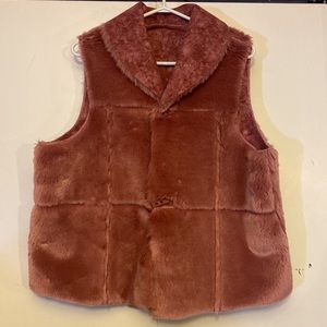 Dusky Pink Reversible faux Vest